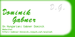 dominik gabner business card